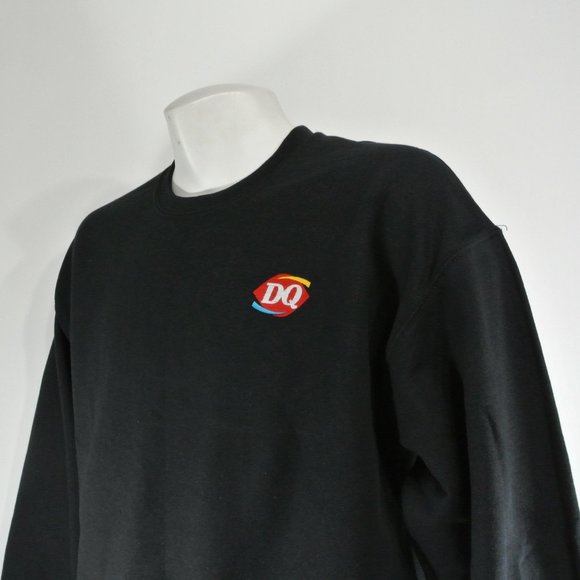 DAIRY QUEEN Black Sweatshirt Employee Uniform Shirt Size M Medium - Picture 8 of 10